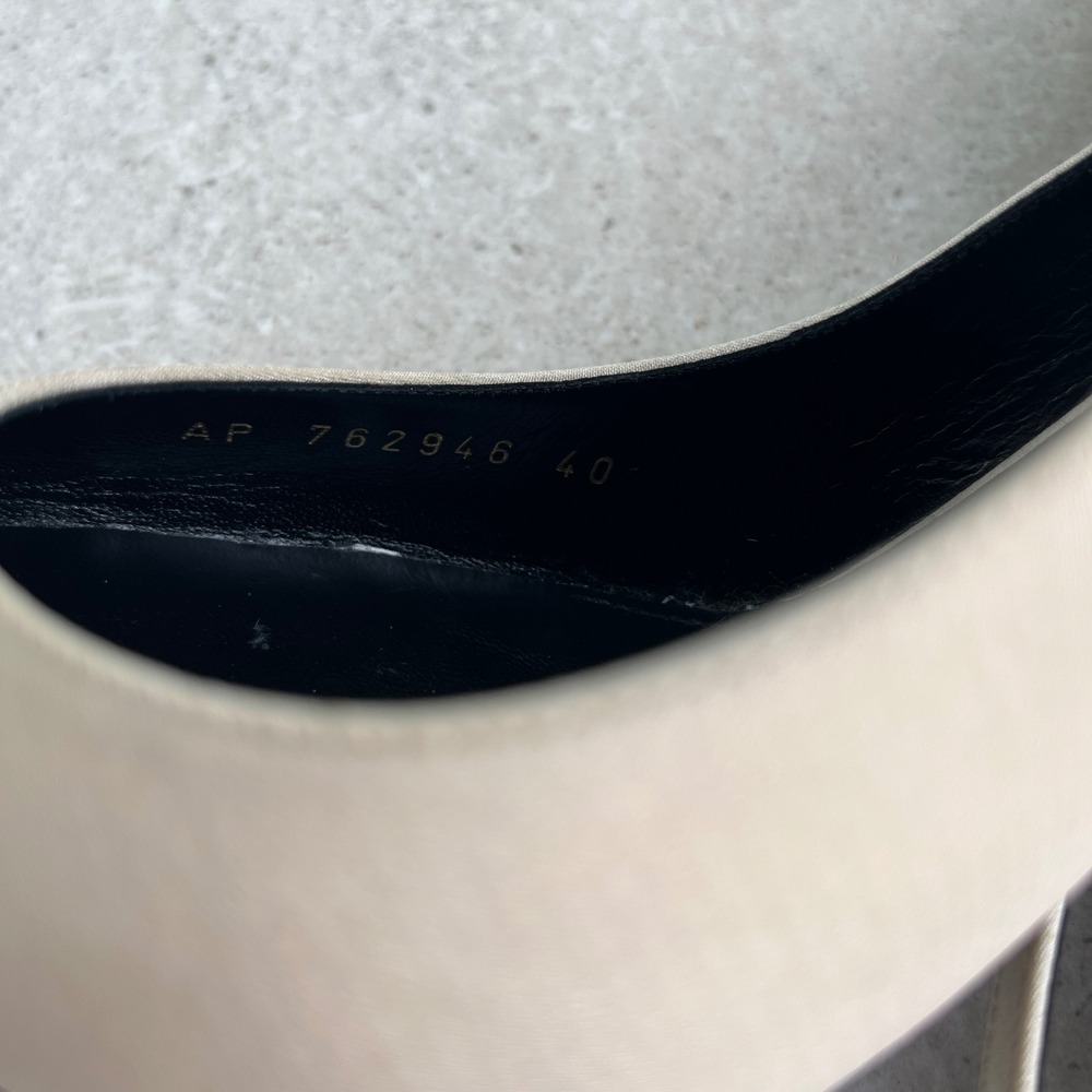 Saint Laurent Zoe Slingback Pump in Pale Sand - Picture 13 of 15